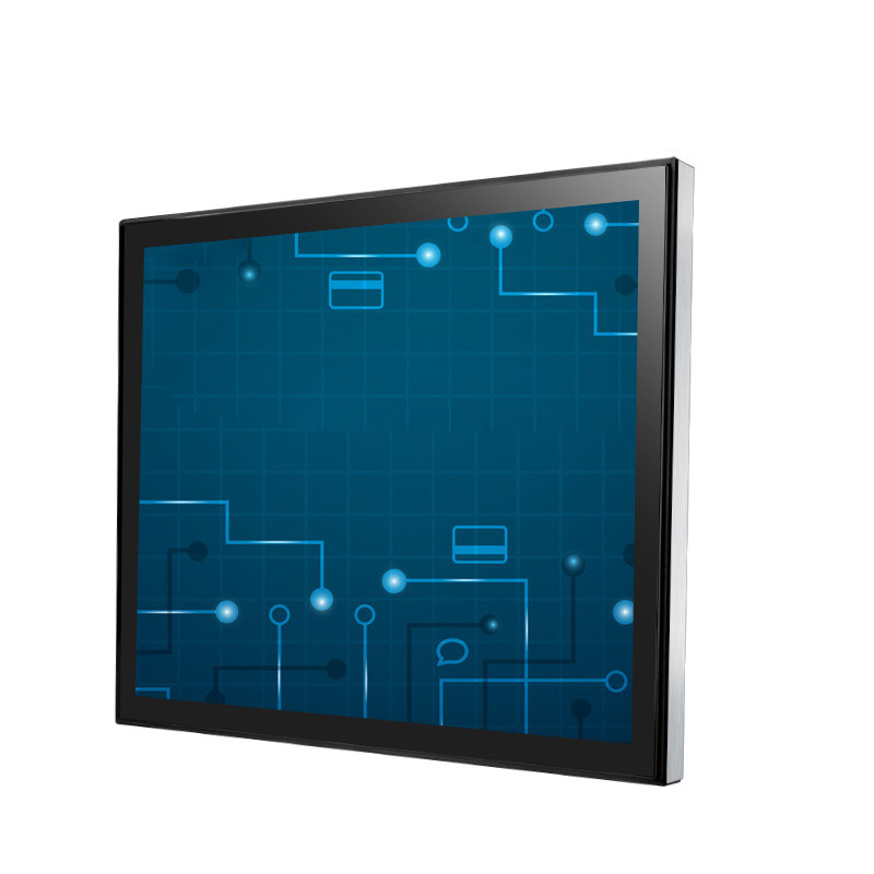 Anti Glare 17 Inch Open Frame Monitor , Capacitive Industrial Touch Screen Monitor