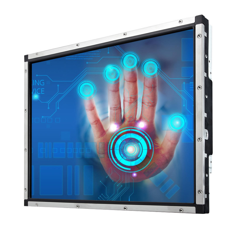 15 Inch SAW Touch Monitor Plug And Play Anti Vandal LCD Display