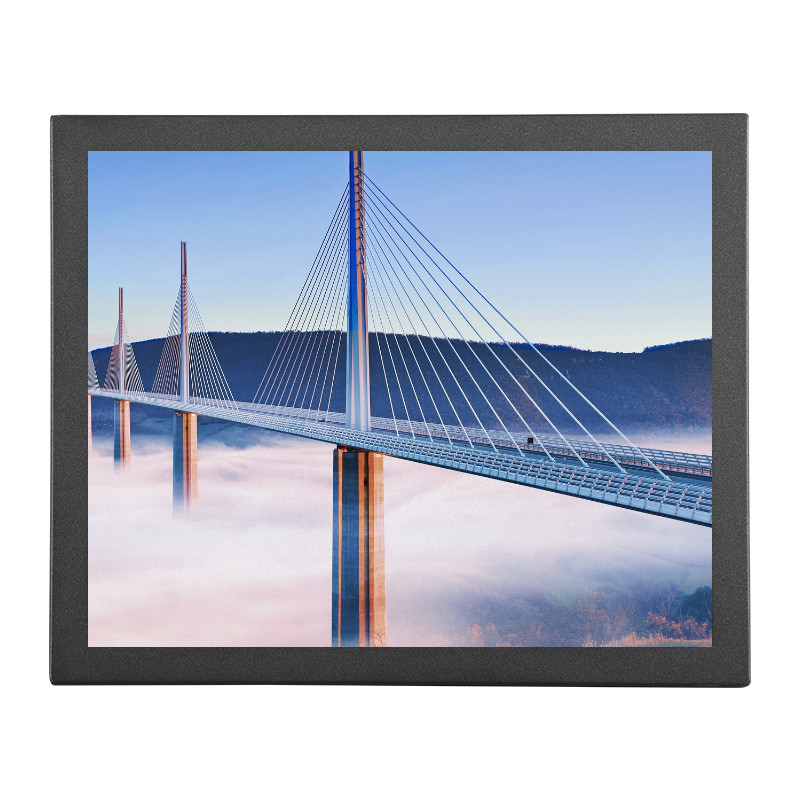 17 Inch SAW Touch Monitor IP65 Water Resistant 1280×1024 Resolution